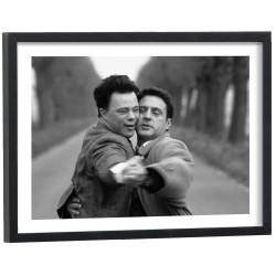 Affiche cinéma Le Huitième Jour Pascal Duquenne Daniel Auteuil - poster encadré noir et blanc