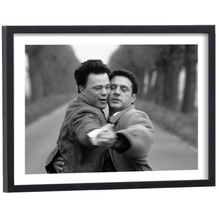 Affiche cinéma Le Huitième Jour Pascal Duquenne Daniel Auteuil - poster encadré noir et blanc