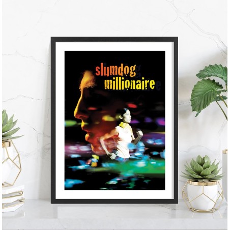 Affiche Slumdog Millionaire | Poster cinéma encadré — Tableaudestock