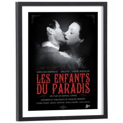 Affiche du film Les Enfants du Paradis de Marcel Carné - reproduction encadrée cadre bois noir