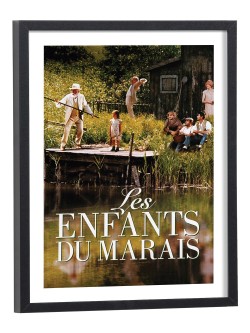 Affiche du film Les Enfants du marais - poster cinéma encadré cadre bois noir 30x40cm