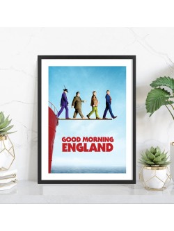 Good Morning England | Affiche cinéma encadrée — Tableaudestock