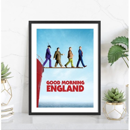Good Morning England | Affiche cinéma encadrée — Tableaudestock