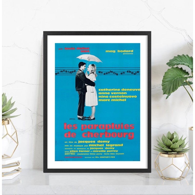 Affiche Les Parapluies de Cherbourg | Poster cinéma — Tableaudestock
