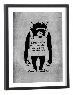 Affiche Banksy - Laugh now singe