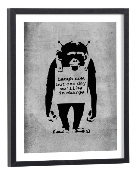 Affiche Banksy - Laugh now singe