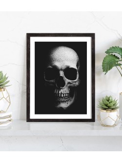 Affiche vintage crâne | Poster art gothique 30x40 — Tableaudestock