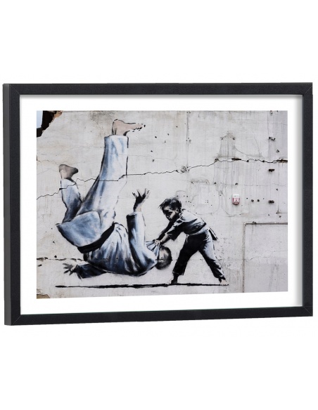 Affiche Banksy - Petit judoka Ukraine