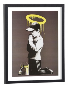 Affiche Banksy - Pardonne-nous nos offenses