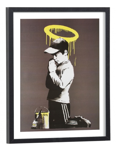 Affiche Banksy - Pardonne-nous nos offenses