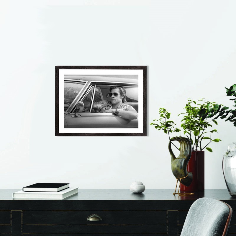 Affiche Once Upon A Time In Hollywood cinéma noir et blanc