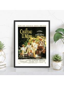 Le Château de ma Mère - Affiche cinéma encadrée