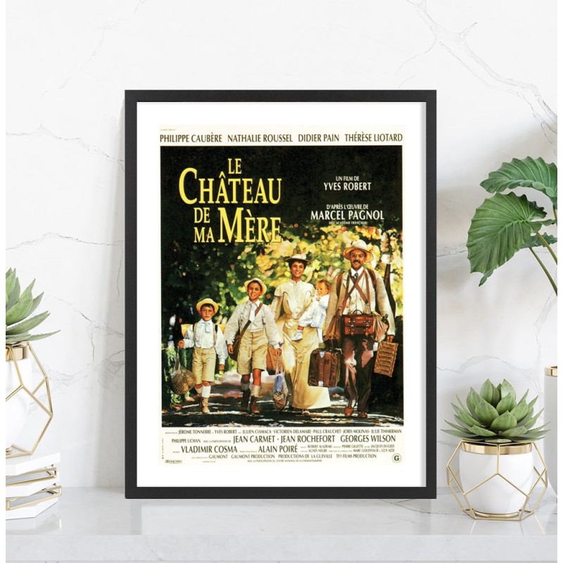 Le Château de ma Mère - Affiche cinéma encadrée