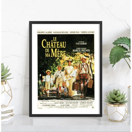 Le Château de ma Mère - Affiche cinéma encadrée