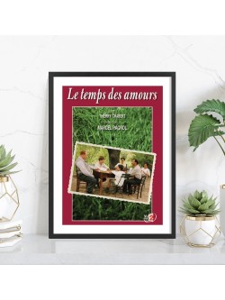 Le temps des amours | Affiche cinéma encadrée — Tableaudestock