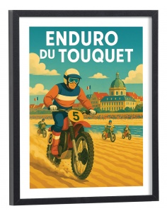 Affiche Enduro du Touquet vintage