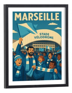 Affiche Supporters Marseille Stade Vélodrome