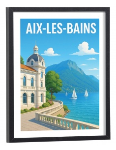 Affiche Aix-les-Bains vintage