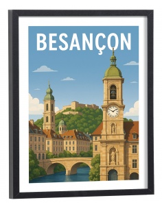 Affiche Affiche Besançon vintage