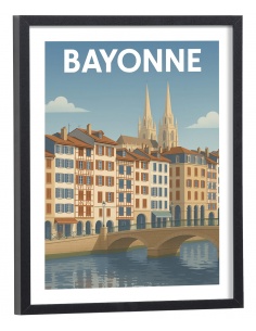 Affiche Bayonne vintage