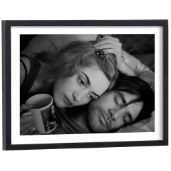 Affiche Eternal Sunshine of the Spotless Mind noir et blanc - poster cinéma encadré bois