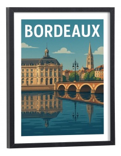 Affiche Bordeaux vintage