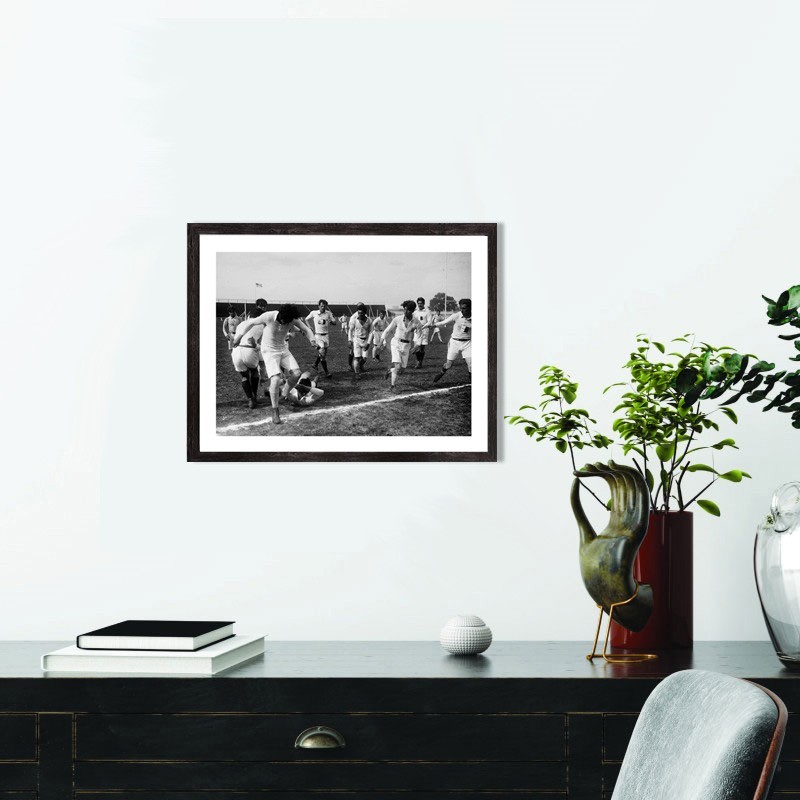 Affiche rugby retro vintage France-Roumanie 1919