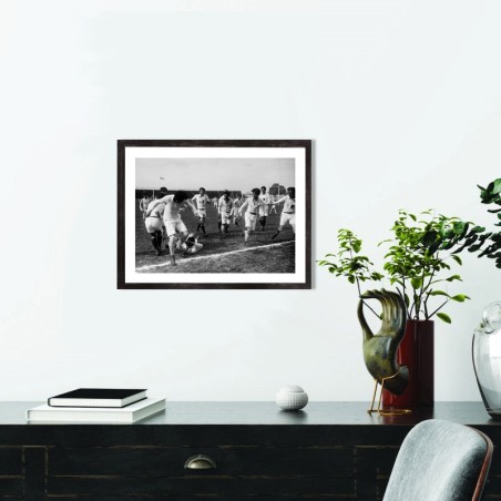 Affiche rugby retro vintage France-Roumanie 1919