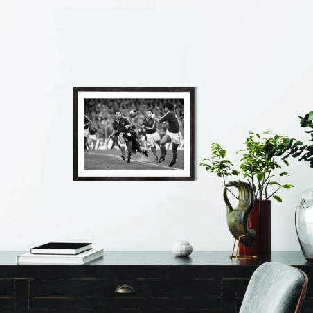 Affiche France All Blacks 1986 - Poster rugby vintage