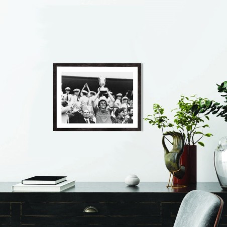 Affiche Michel Platini Euro 1984 | Poster football vintage