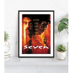 Affiche film Seven | Poster cinéma encadré