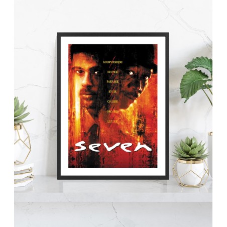 Affiche film Seven | Poster cinéma encadré