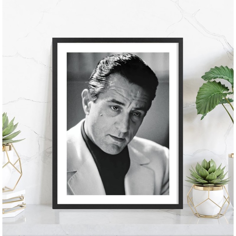Affiche cinéma Casino, Robert De Niro en noir et blanc