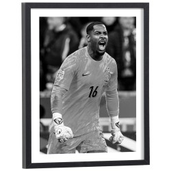 Affiche de Mike Maignan avec l'équipe de France football 2026