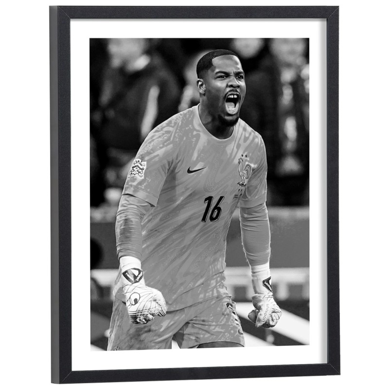 Affiche de Mike Maignan avec l'équipe de France football 2026