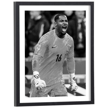 Affiche de Mike Maignan avec l'équipe de France football 2026