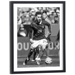 Affiche de Rayan Cherki avec l'équipe de France de football en 2026