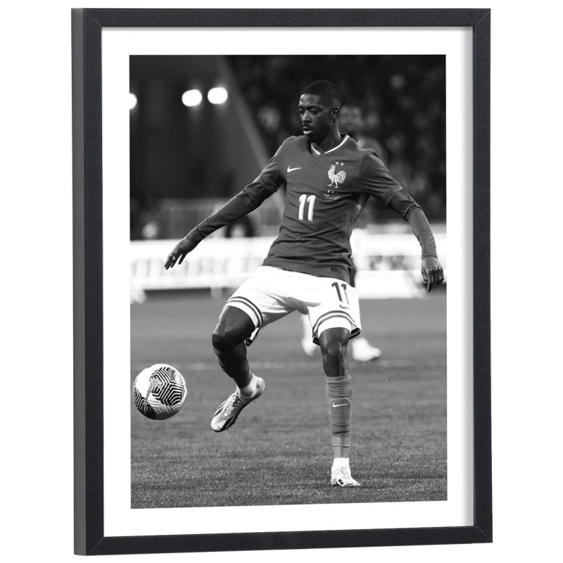 Affiche de Ousmane Dembélé avec l'équipe de France de football en 2026