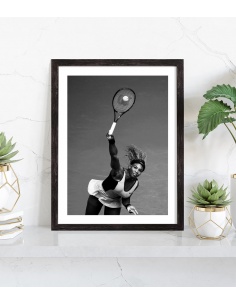 Affiche Serena Williams service tennis 2