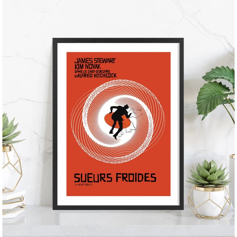 Affiche du film Sueurs Froides de Alfred Hitchcock