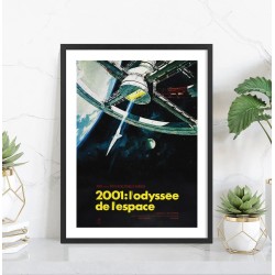 Affiche du film 2001, l'Odyssée de l'espace encadrée