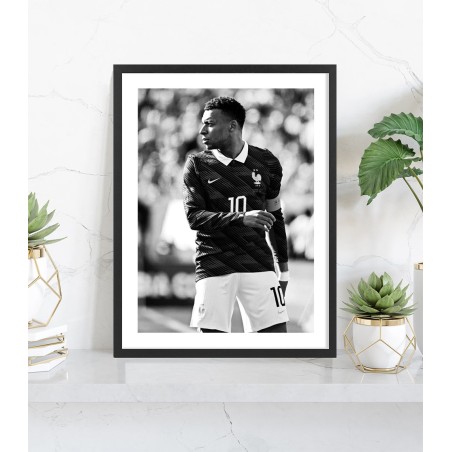 Affiche Kylian Mbappé Equipe de France Football 2026