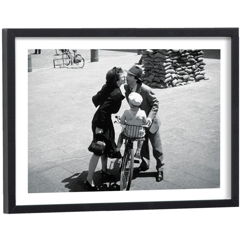 Tableau La vie est belle - Affiche film noir et blanc