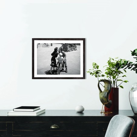 Tableau La vie est belle - Affiche film noir et blanc