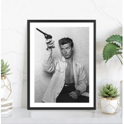 Affiche Clint Eastwood Vintage noir et blanc