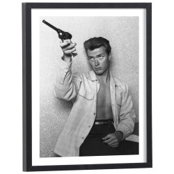 Affiche de Clint Eastwood Vintage en noir et blanc