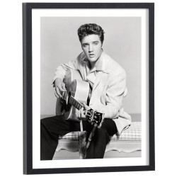 Affiche Elvis Presley jeune, Guitare acoustique