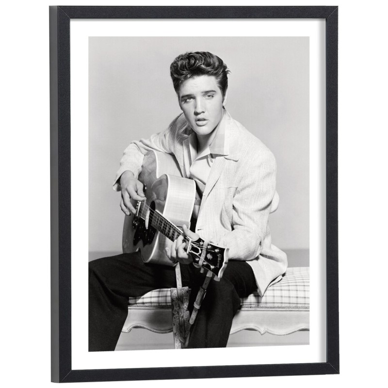 Affiche Elvis Presley jeune, Guitare acoustique