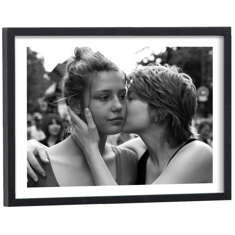 Affiche du film La vie d'Adèle en noir et blanc
