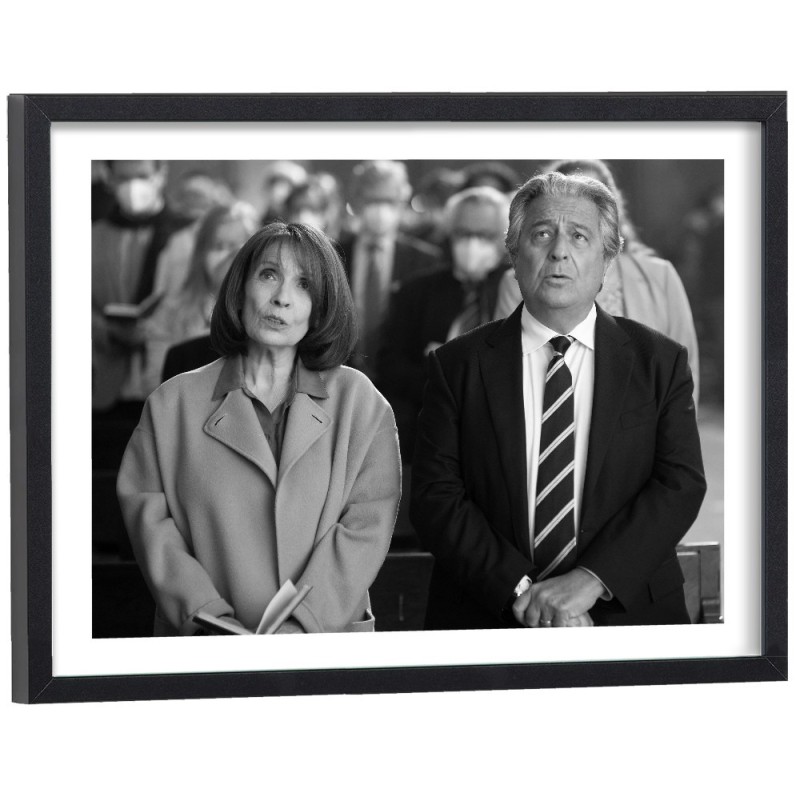 Affiche Qu'est ce qu'on a fait au bon dieu cinéma français noir et blanc